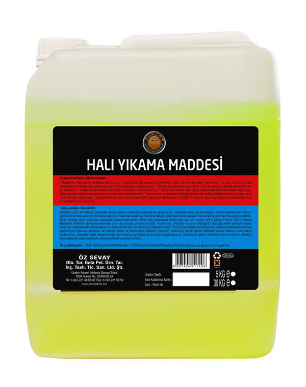 Halı Yıkama Maddesi